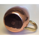 Asakusa Copper Silver Copper Ware Store Pure Copper Mug (Small) 400cc Artisan Worn 40 Years of Hoshino Make Has Biakappu