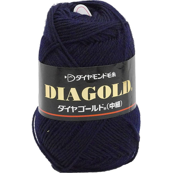 Diamond Yarn, Diamond Gold Yarn, Medium Fine, Col.1148, Blue Type, 1.8 oz (50 g), Approx. 66.6 ft (200 m), Set of 10