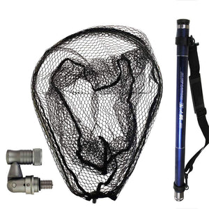 Landing Net 3-piece set Blue Larcal Carbon Bubble Pattern 6m / 5.5m / 5m + Landing Net L / M + Tamoyon (SIP-Netset)