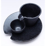 Mino Burn kaneko Kohei Cold Sake Set Silver Black sizuru 555 – 0001