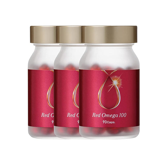 Everlife Red Omega 100 90 Grains x 3 Pieces About 3 Months Omega 3 Supplement