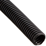 Meltec A-92b Corrugated Tube, 0.6 Inch (15 mm), Slit Treatment, Black, 164.0 FT (50 m) Roll