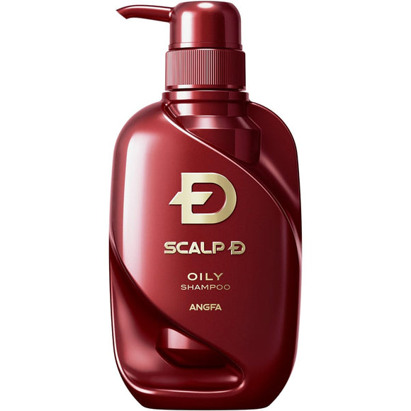ANGFA Scalp D Shampoo Oily 350ml Men's Medicated Scalp Shampoo for Oily Skin Soy Milk Fermented Liquid Pump