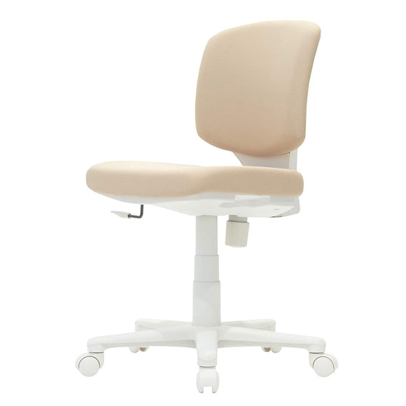 Itoki YL2-BE Salida Desk Chair, Beige, Office Chair, Rotating Chair, No Armrests, White Frame