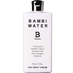Bambi Water Hot Body Cream, 5.1 fl oz (150 ml), Renewed Bambi Milk for Diet Support for Legs, Thighs, Arms and Belly Massage Cream Hot Cream 98 of Plants and 98 Beauty Ingredients Formulated with 7 Additive-free