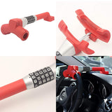 Mail Cochon Steering Lock, Steering Lock, Car Security, Car, Anti-Theft, Security Dial, Easy Instation, Red