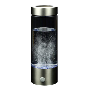 SOUYI Portable Hydrogen Water Generator, 14.2 fl oz (420 ml), 3 Minute Generation, USB Rechargeable, Hydrogen Generator, High Concentration Hydrogen Water, Convenient to Carry, Black