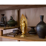 Buddha Statue, Amida Nyorai Boat Shape, 6.7 inches (17 cm) Gold Plated/24 Gold), Buddhist: Hideo Makita, Prototype (Amidaniori Boat/M)