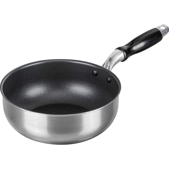 Wahei Freiz Neo RB-2309 Small Deep Frying Pan, Frying Pan, 7.1 inches (18 cm), Lunch Box, Breakfast, Induction and Gas Compatible, Just Pan