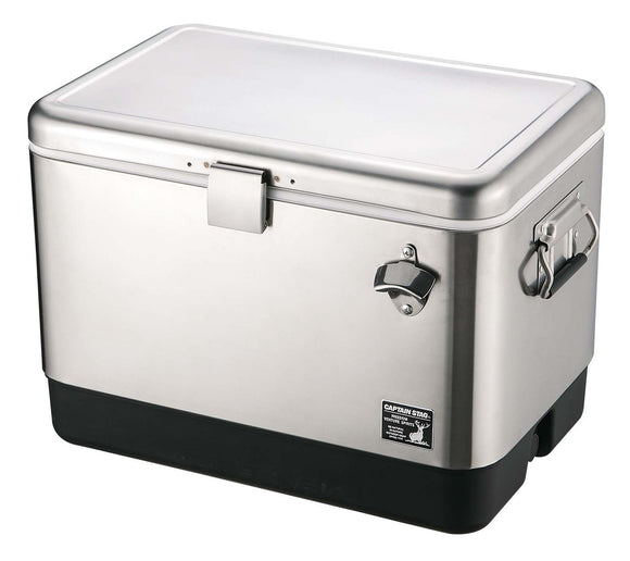 CAPTAIN STAG Cooler Box Stainless Foam Cooler Capacity 51L With Water Drain Plug / Bottle Opener UE-76