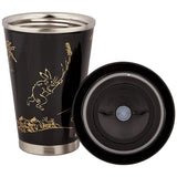 THERMO MUG Stainless Steel Tumbler with Lid (Black), 10.1 fl oz (300 ml), Lacquer, URUSHI MOBILE TUMBLER MINI UM-MB, 1 Piece