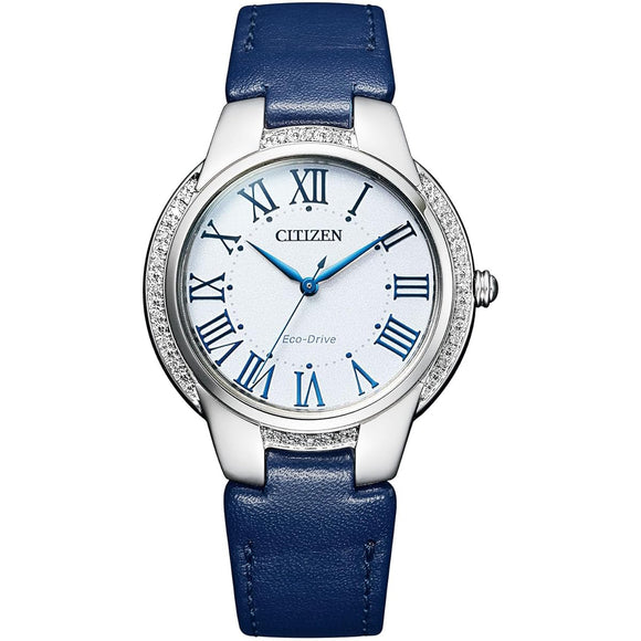 [Citizen] Blue Diamond Solar Leather Watch EM0091-11B Women's