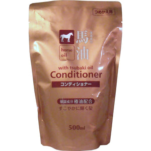 Kumano Oil Horse Oil Conditioner Refill 500ml [x3]