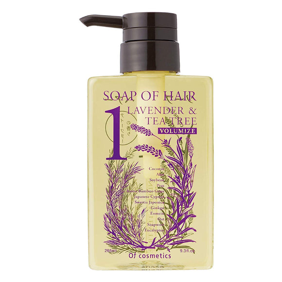 Of Cosmetics Soap of Hair 1-TL 265ml Smooth and supple finish type Lavender tea tree scent