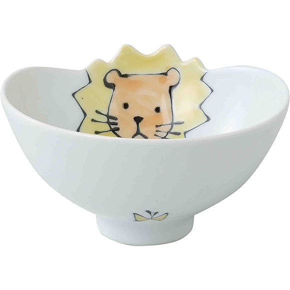 Hasami Ware 40825 Wave Cha Bowl with Raion Pattern, Set of 3