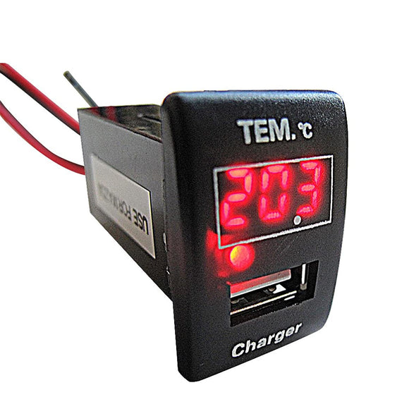 Thermometer USB Charging Port Upgrade Kit SUZUKIMAZDA LED: RED AC394