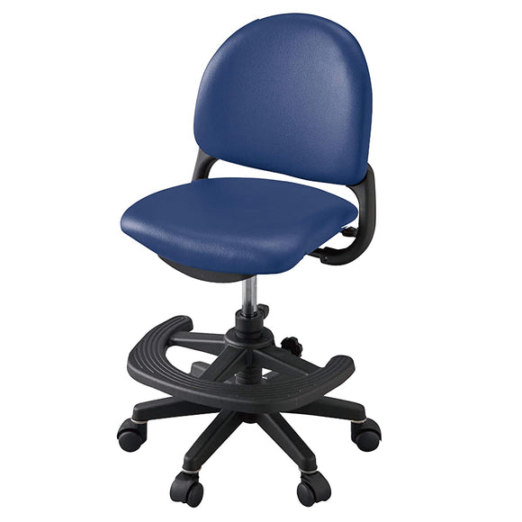 KOIZUMI CDY-665BKNB Study Chair, Navy Blue, Size: W 20.5 x D 18.9 - 21.5 x H 30.9 - 35.0 inches (520 x 480 - 545 mm) (External Dimensions), Best Fit Chair, Navy Color