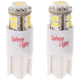 SPHERE LIGHT SHLET10EX45-2 CAR LED POSITION Lamp/License Plate Light, Leonid LED T10 EX 4,500K, Set of 2, 90 LM
