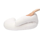 Nishikawa EG90100049M Body Pillow, 12.6 x 51.2 inches (32 x 130 cm), Easy to Fit Your Body, Easy to Cuddle Shape, Made in Japan, White