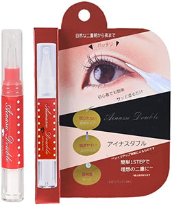 Ainasu Double Lid Double Layer Lid Lid for First Use Double Glue Meji Kara Double Eyelid Cosmetics Nature Double Liner Eye Makeup, High Moisturizing, Quick Drying Pen, Easy to Mold, 1.4 fl oz (4 ml)