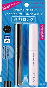 FASIO Powerful Curl Mascara EX (Long) Kit 2 BK001 Black Set 5g+3.5g