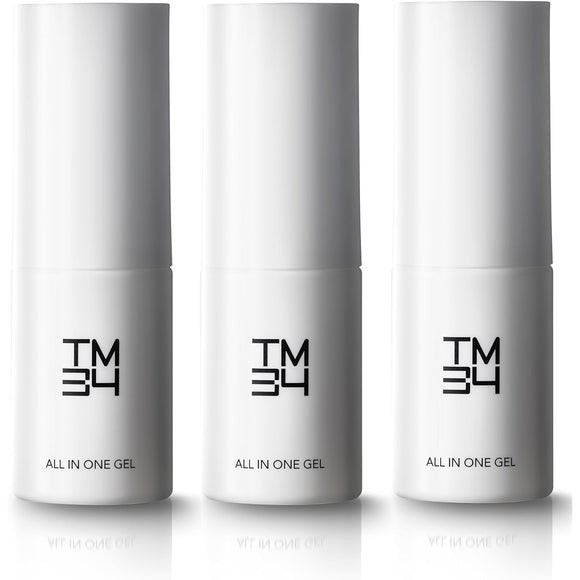 TM34 All-in-one Gel Men's All-in-one [Supervised by Kenji Taniguchi] Serum, Lotion, Skin Care, Moisturizing, Retinol, Human Stem Cell Extract, CICA NMN 30ml (3 roles in 1 bottle) (3)