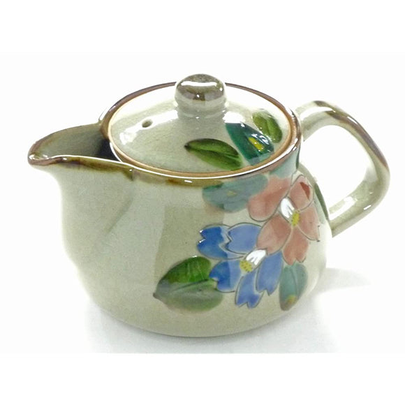 Kutani Ware [Teapot/Teapot] Large Combiyama Tea Flower [Back Art]