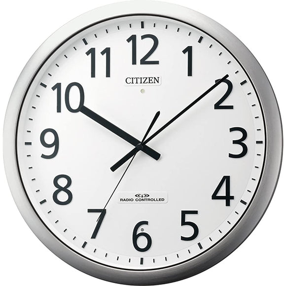 (citizen/Rhythm Clock) Citizen Office Type Atomic Hanging Clock parufisu 484 siruba-hearain 8my484 – 019