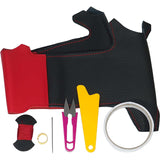 Tricolole EX E11 Note / AD Van Red and Black Leather x Red Stitch 1N-26 DIY Steering Leather Replacement Kit 1BS1N26B2R1R