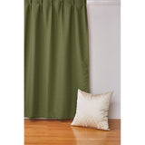 Quarter Report Blackout Level 1 Curtain, Available in 16 Sizes, Flame Resistant, Washable, Glen Green, Width 59.1 x Length 78.7 inches (150 x 200 cm), Set of 2, Washable, Made in Japan