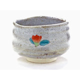 Kyuyaki "Matcha Bowl" Camellia with Birds