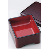 Wakaizumi Lacquerware the Eel Weight Youth Round Donburi Weight Basting Eye Inside Vermillion Coating 1 Tier U – 1 – 47