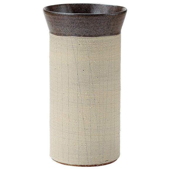 Shigaraku Ware Hechimon with Flowers, White Cosmetic Opening