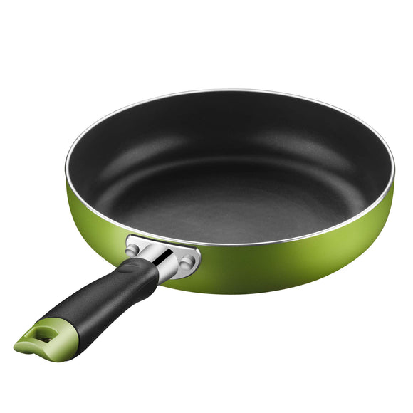 Umi Frying Pan, 10.2 inches (26 cm), Induction Compatible, Lightweight Frying Pan, Diamond Coat, Non-stick Apple Green