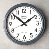 TOSSDICE Wall Clock, Large DEEP BRITISH CLASSIC WALL CLOCK GRAY 14.6 x 3.9 x 14.6 inches (37 x 10 x 37 cm)