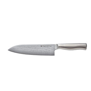 Willow Design Damascus Steel Kitchen Knife, Made in Japan, 7.1 inches (18 cm)