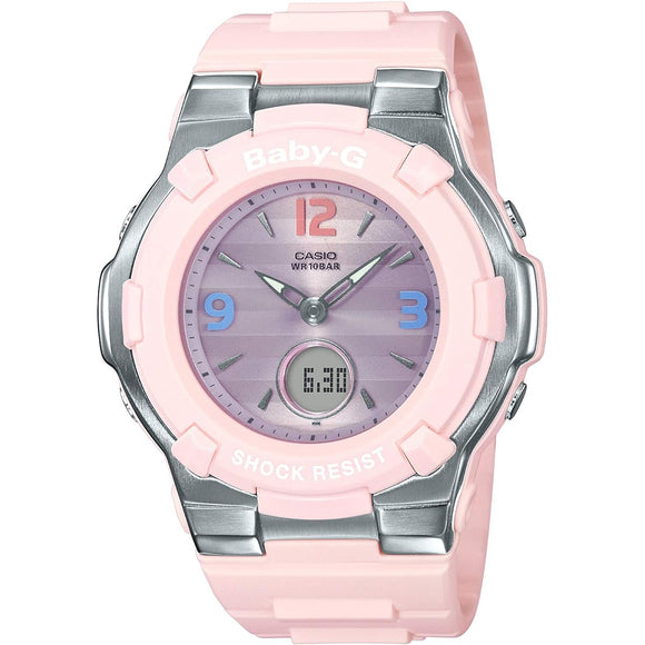 [Casio] Babygie Watch Radio Solar Retro Tricolor BGA-1100TR-4BJF Women's Pink