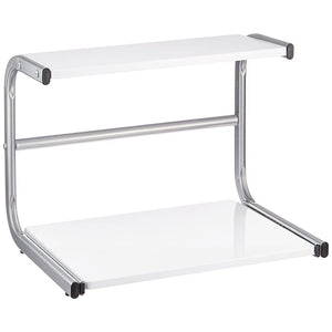 Nakabayashi PDN-004W Notebook Slider Desk Rack, High Type, White