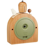 My Neighbor Totoro Character Alarm Clock Analog r455 N Cute Wooden Bell Tree Brown Rhythm Clock 4ra455mn06