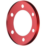 VENUS MARS HCT-043 Aluminum Hub Cover for Toyota High Ace 200 Series Front, Red