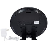 Rhythm Iroria 8RZ197SR02 Wall Clock, Table Clock, 365 Colors, LED, Recommended Color, Changing Function, Black, Diameter 10.6 x 0.8 inches (27 x 2.1 cm)