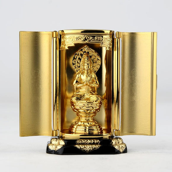 BUDDHA Bodhisattva with Pure Gold Plated Finish Buddhist priest Watanabe Jingde Records Autumn ORIGINAL BUDDHA WORLD Takaoka Copper Kogi ISUMU NAGAE (Disturbed Sibo (TWO)