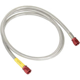 Build A Line (Build A LINE) Universal Brake Hose Road Model Aluminum (Red) Fitting Clear Hose Hose Total Length 2410mm A32370