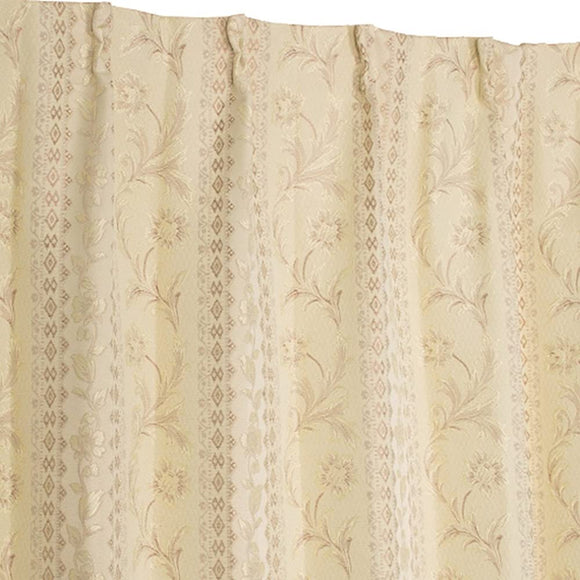 Arie Lined Memory Foam Blackout Curtain Pale 39.4 x 84.5 inches (100 x 215 cm), Set of 2, Beige