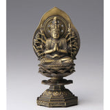Buddha Statue Chen Kannin Buddha 15.5cm (Old Gold Finish) Buddhist Hideun Makita Prototype _ (born in child) Zodiac Protection Honson Takaoka Copper