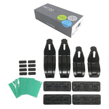 TERZO by Piaa EH441 Roof Rack Base Mounting Holder Set, 4 Pieces, Black
