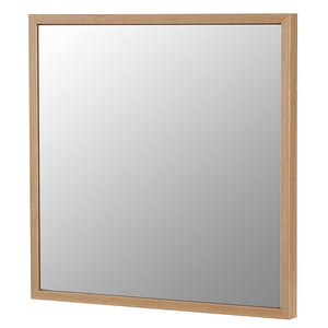 Shiokawa Komeido Wall Mirror Fill Square W17.7 x D1.2 x H17.7 inches (W450 x D30 x H450 mm), Mirror Size (W x H) 16.9 x 16.9 inches (430 x 430 mm) NA 036