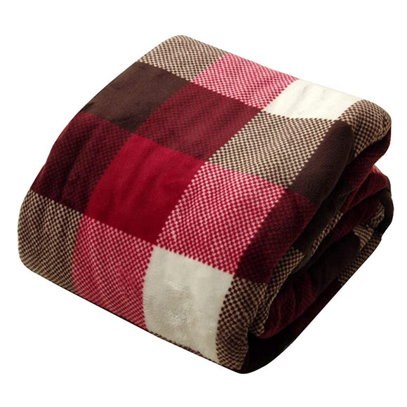 Ikehiko #5891579 Kotatsu Futon Cover, Rectangular, Journal, Approx. 76.8 x 96.5 inches (195 x 245 cm), Red, Checkered, Washable, Water Repellent, Zipper