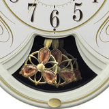 Rhythm (RHYTHM) 4MN554RH10 Radio Clock, Wall Clock, 6 Songs, Melody Included, Small World Lily N