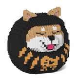 JEKCA Jekka Block Shiba Inu Daruma Black 01S-M02 Sculptor